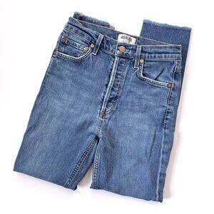AGOLDE Women's Nico High Rise Slim Fit Jeans in Medium Blue Wash (25)